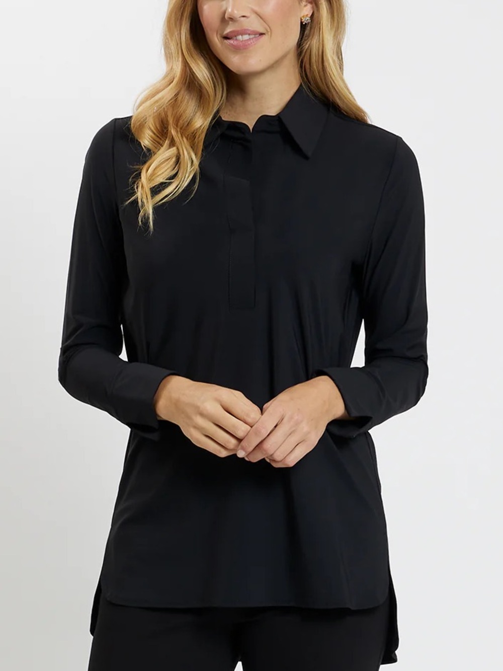 Jude Connally Women’s Hadley Top Lightweight Jude Cloth Navy Size M